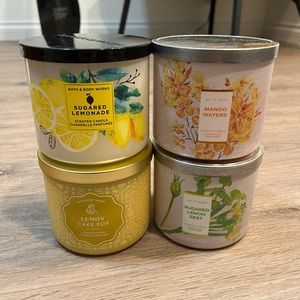 4 NWT Bath & Body Works Candles